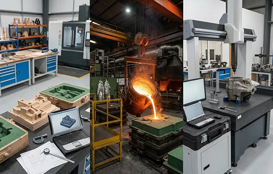 manganese steel casting manufacturing process